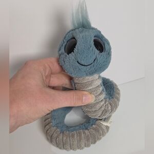 Rare And Retired Wiggly Worm Jellycat Blue and Gray Plush